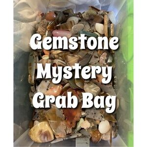 Gemstone Mystery Bag Agate Quartz Tigers Eye Unique Fun Crystals Healing Energy